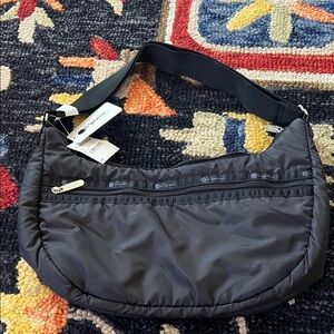 LeSportsac black Hobo Shoulder Bag padded